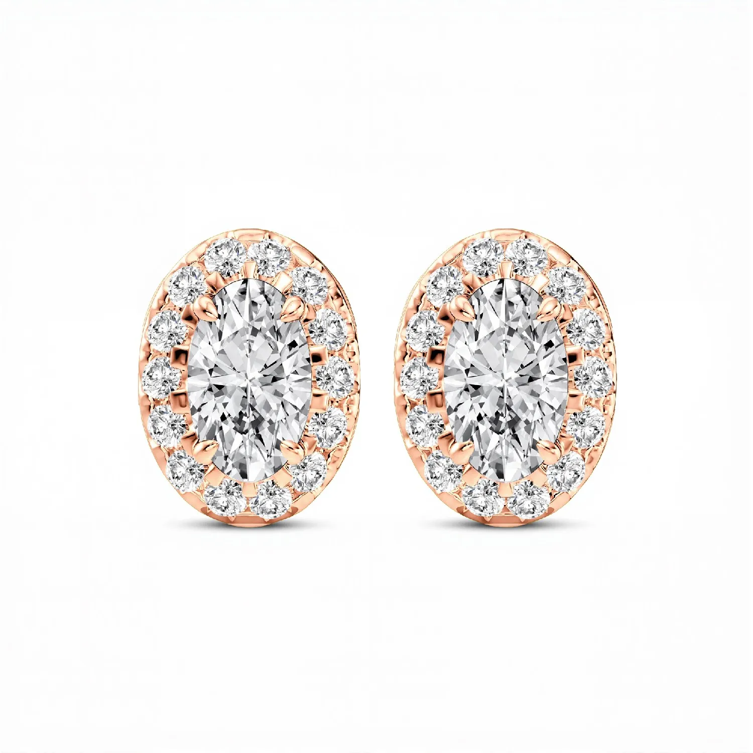 Oval Earring - 5x3 MM-FINAL-01Rose-_view2