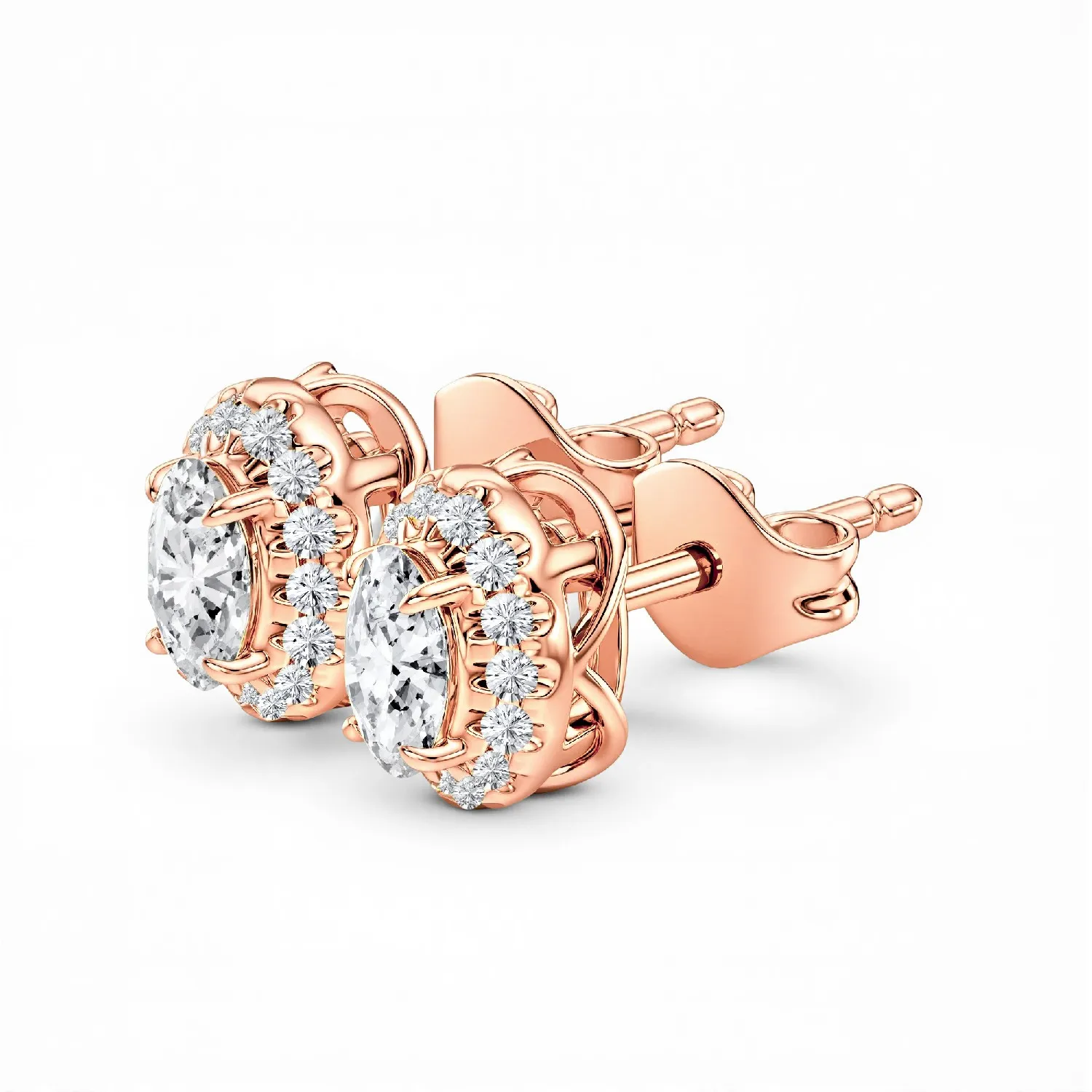 Oval Earring - 5x3 MM-FINAL-01Rose-_view3