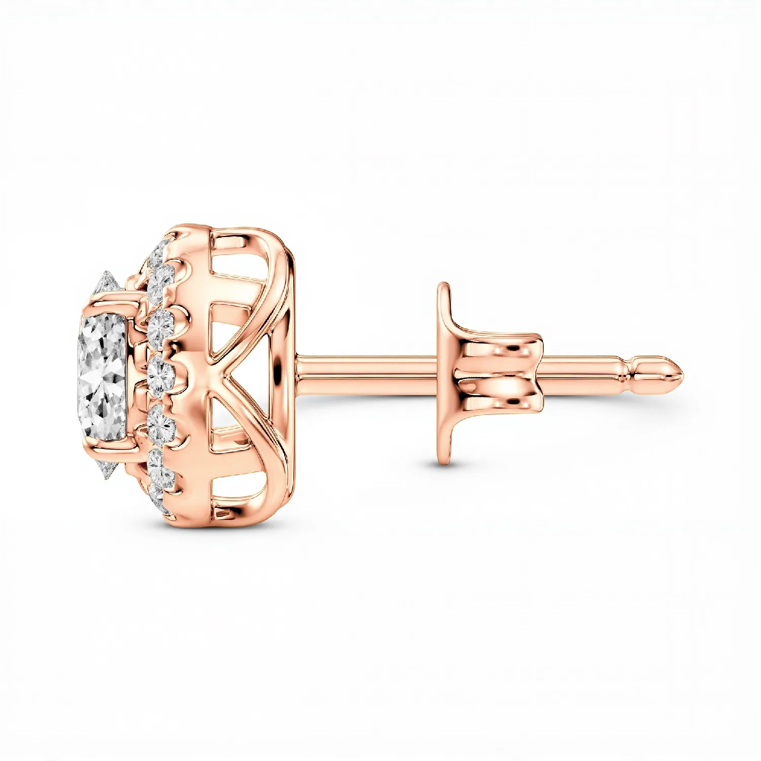 Oval Earring - 5x3 MM-FINAL-01Rose-_view4